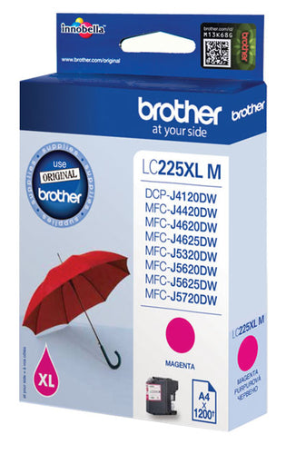 Brother LC-225XLM ink cartridge 1 pc(s) Original Magenta Brother LC-225XLM ink cartridge 1 pc(s) Original Magenta